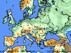 Large range map of Zywiec