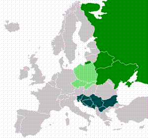 Countries inhabited by Slavic peoples