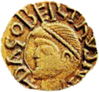 Monnaie d'or représentant Dagobert Ier